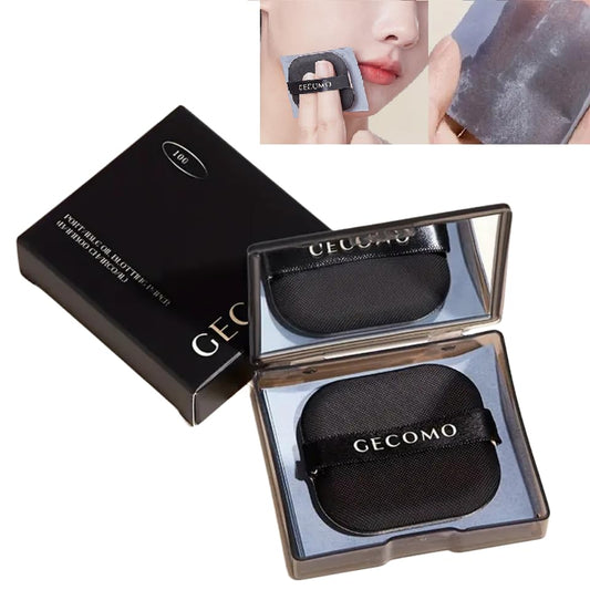 100pcs Oil Blotting Sheets for Face,Bamboo Charcoal Paper Portable Oil Absorption Paper with Portable Mirror Case Makeup Puff For Oil Skin, Does Not Take Off Makeup, And Makeup Holding Oil Off Paper