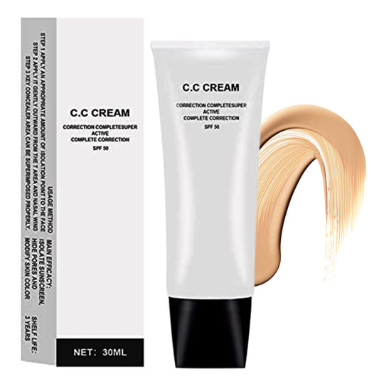 VYOFLA Skin Tone Adjusting CC Cream, 2022 New Cosmetics CC Cream, SPF 43, Colour Correcting Self Adjusting for Mature Skin, Moisturizing Skin, Invisible Pore Light Oil-Free. (Natural, 1 pc)