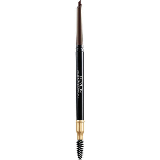 Revlon Eyebrow Pencil, Colorstay Eye Makeup with Eyebrow Spoolie, Waterproof, Longwearing Angled Precision Tip, 210 Soft Brown, 0.01 Oz