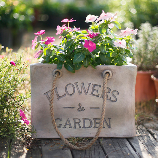 small Shopping Bag-Shaped Flower & Garden Plant Pot