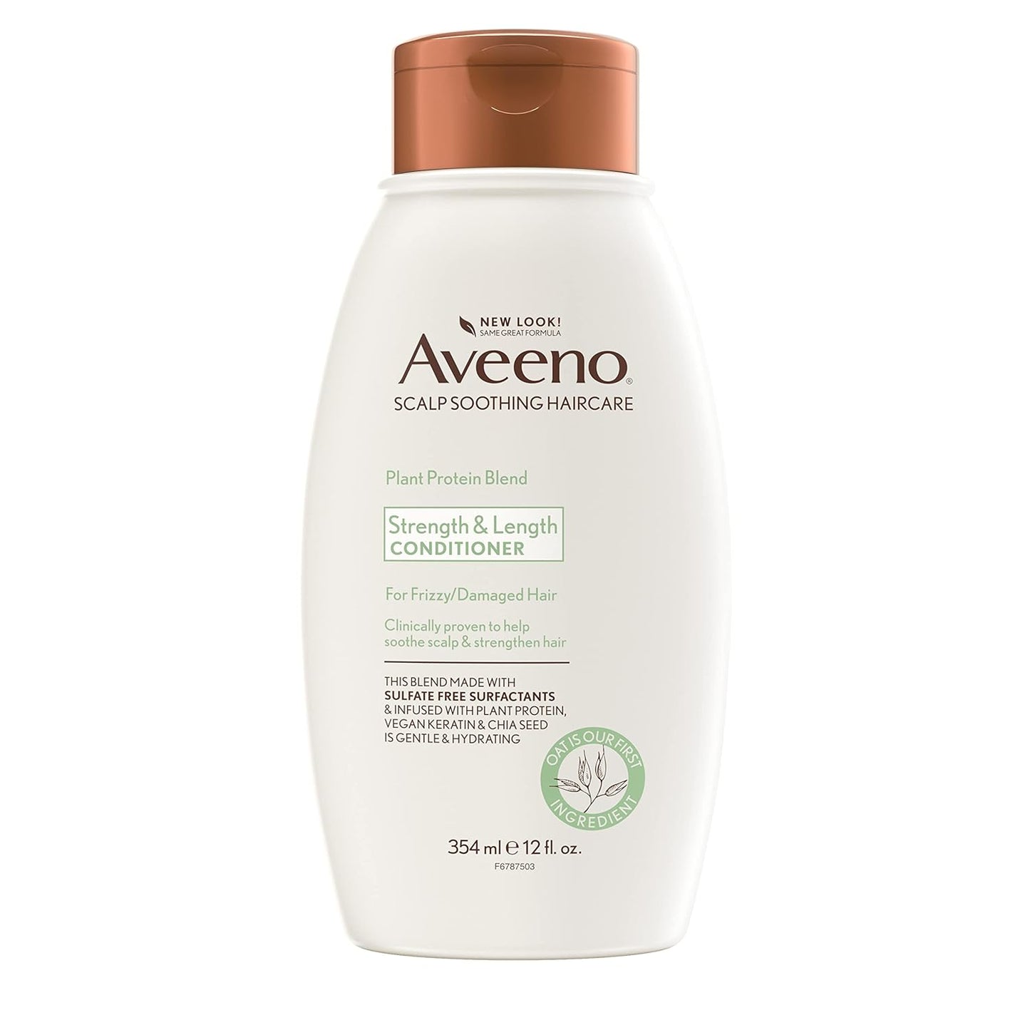 Aveeno Plant Protein Blend Conditioner, for Strong Healthy-Looking Hair, 12 fl oz