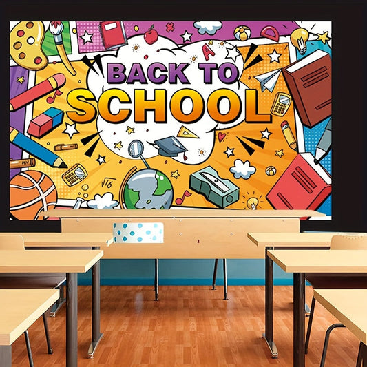 Banner Admission, Back To School Banner, Everything Is Fine Opening School Banner, Welcome Sign Banner, Opening Garland, Back To School Party Decoration For Boys Girls 43.31 * 70.87inch
