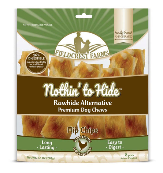Fieldcrest Farms Nothin' To Hide Flip Chips Dog Treat Chicken 1ea/8,5 oz, 8 pk