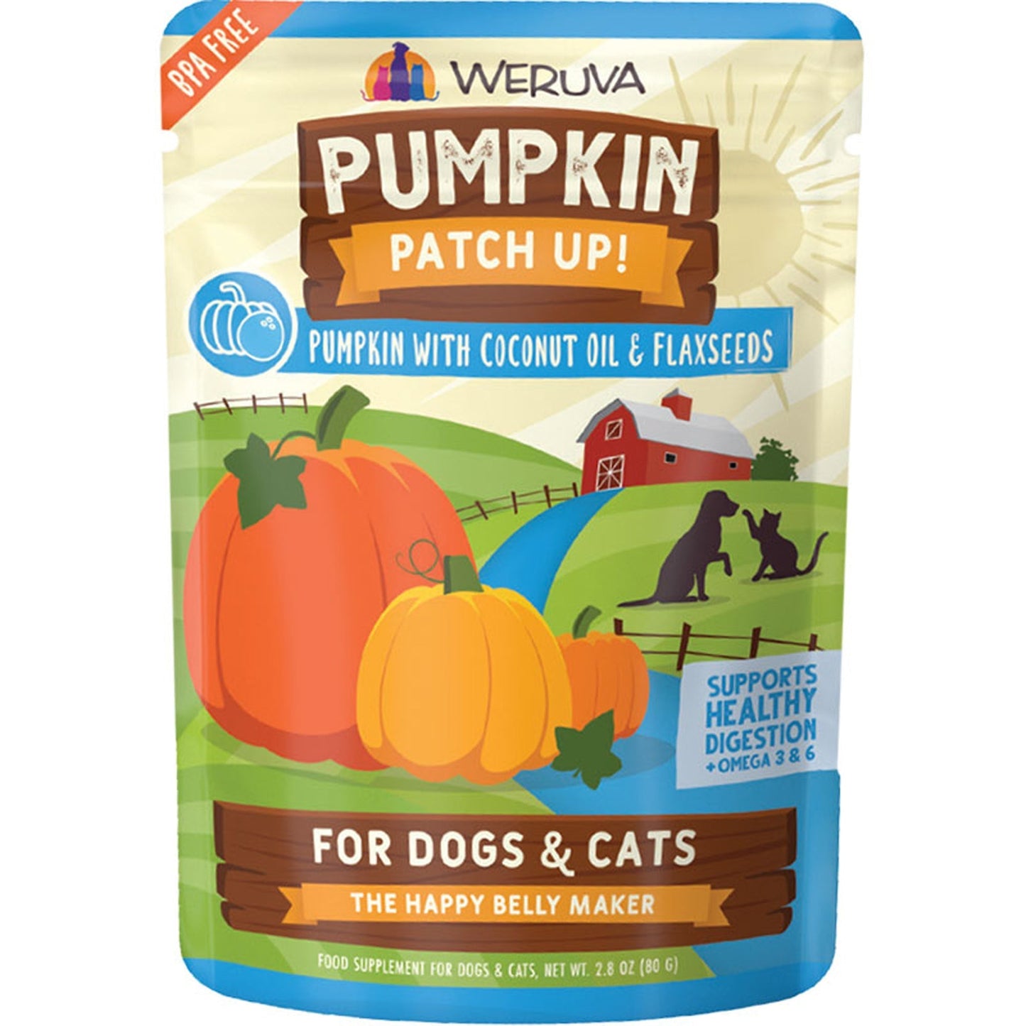 Weruva Dog Cat Pumpkin Coconut Oil 1,05oz, Pouch