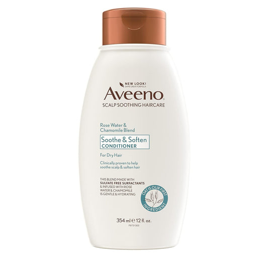 Aveeno Scalp Soothing Rose Water and Blend Conditioner, chamomile, 12 Fl Oz