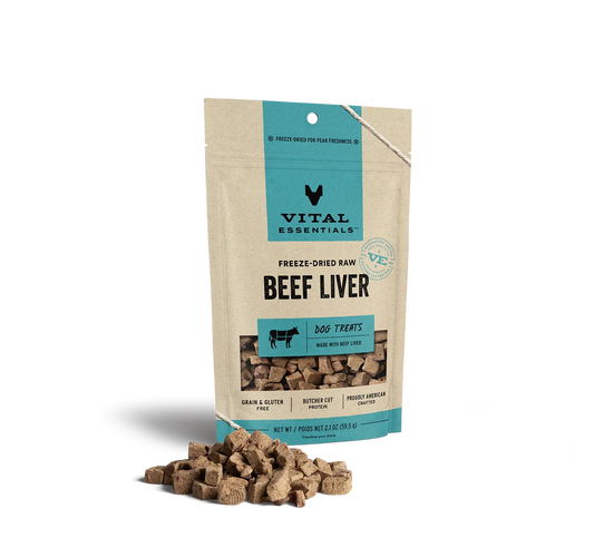Vital Essentials Dog Freeze-Dried Treat Beef Liver 2,1oz,
