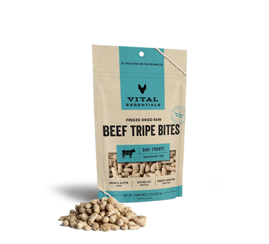 Vital Essentials Dog Freeze-Dried Treat Beef Tripe 2,3oz,