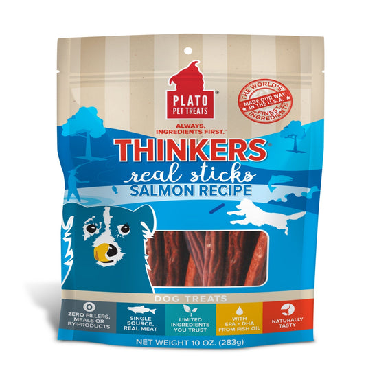 Plato Thinkers Salmon Recipe Dog Treats; 6,5oz,