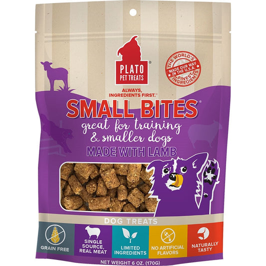 Plato Dog Small Bite Grain Free Lamb 6oz,