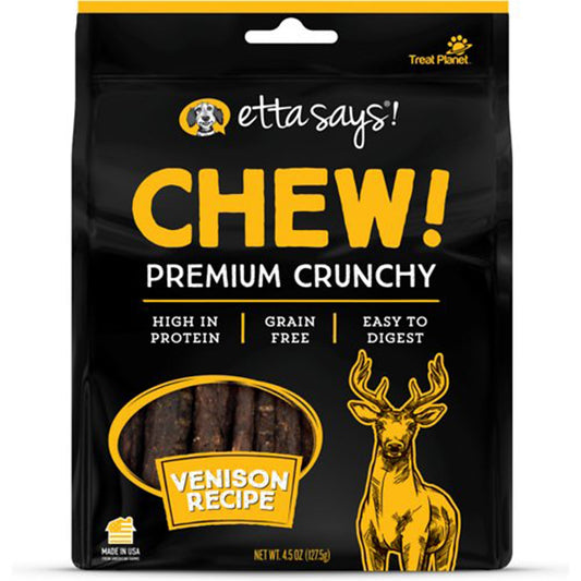 Etta Says! Premium Crunchy Venison Chew Dog Treats Venison 1ea/4,5 oz