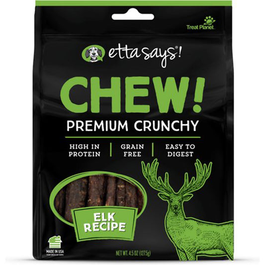 Etta Says! Premium Crunchy Elk Chew Dog Treats Elk 1ea/4,5 oz