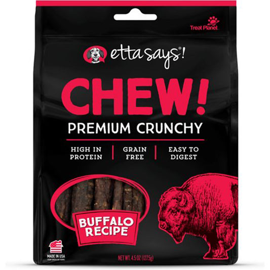 Etta Says! Chew! Premium Crunchy Dog Treats Buffalo 1ea/4,5 oz