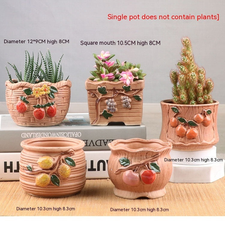 Succulent Small Flower Pot Stoneware