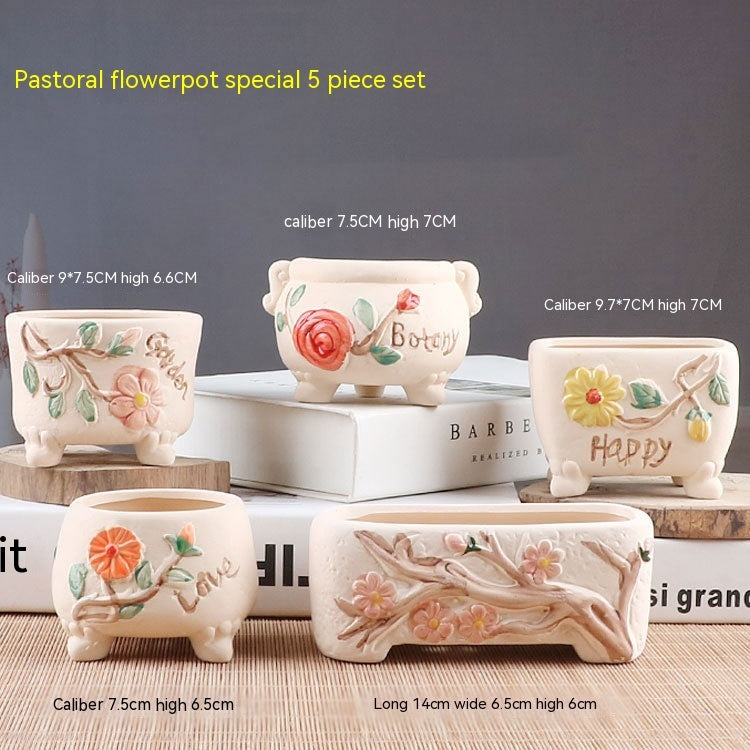 Succulent Small Flower Pot Stoneware