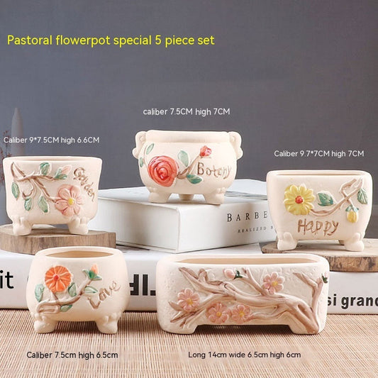 Succulent Small Flower Pot Stoneware