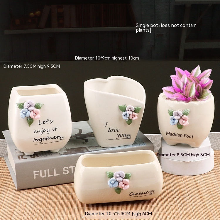 Succulent Small Flower Pot Stoneware