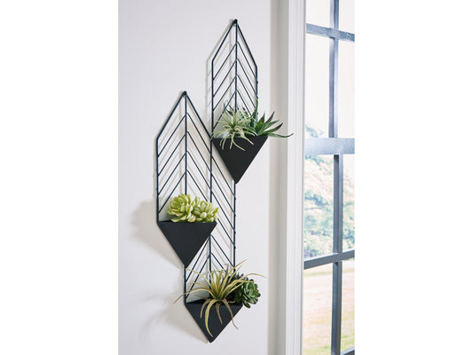 Dashney Black Wall Planter