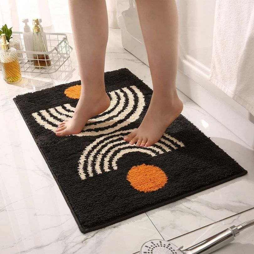 Boho Style Washable Non-slip Bath Tub Mat