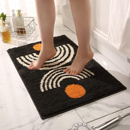 Boho Style Washable Non-slip Bath Tub Mat