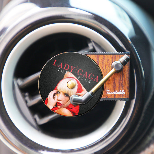 Custom Photo Car Air Freshener Personalized Vintage Record Player Car Decor Gift For Him No Taste