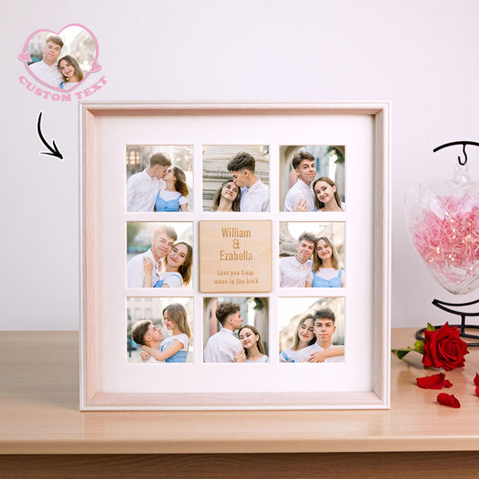 Custom Romantic Photo Frame Personalized  Nine-square Picture Souvenir Album For Couples