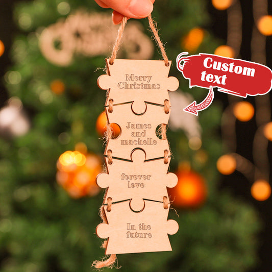 Custom Engraved Wooden Signs Adorn Christmas Trees for Christmas Gifts