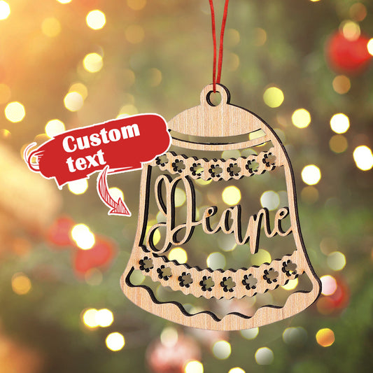 Custom Engraved Christmas Bells Decorate Christmas Trees for Christmas Gifts