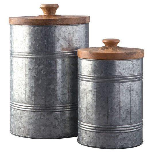 Divakar - Antique Gray - Jar Set (2/cn)