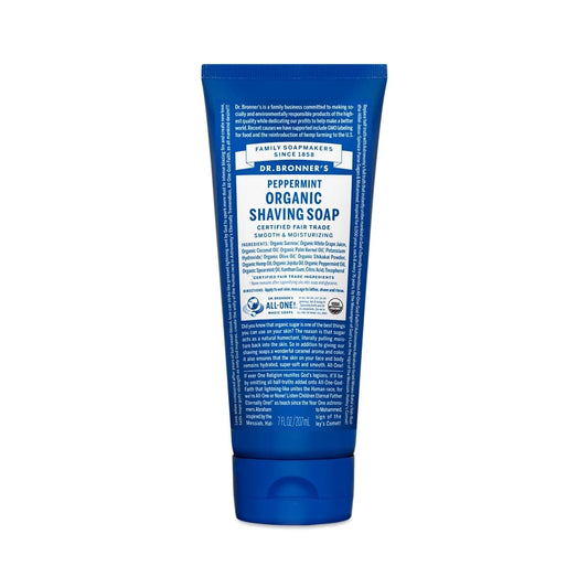 Dr. Bronner's Organic Shaving Soap - Peppermint (207 mL)