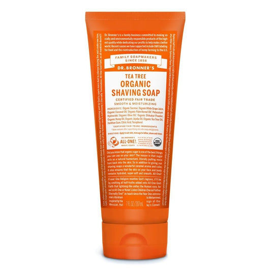 Dr. Bronner's Organic Shaving Soap - Tea Tree (207 mL)
