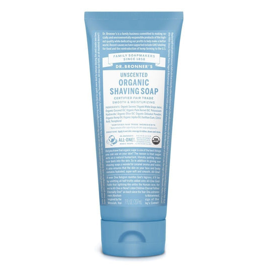 Dr. Bronner's Organic Shaving Soap - Unscented (207 mL)