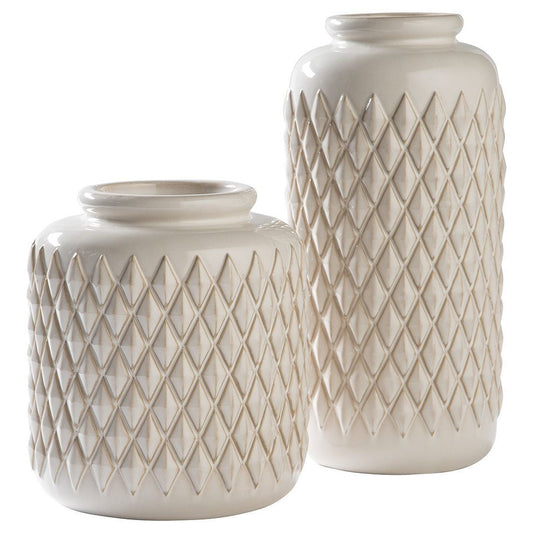 Edwinna - Cream - Vase Set (2/cn)