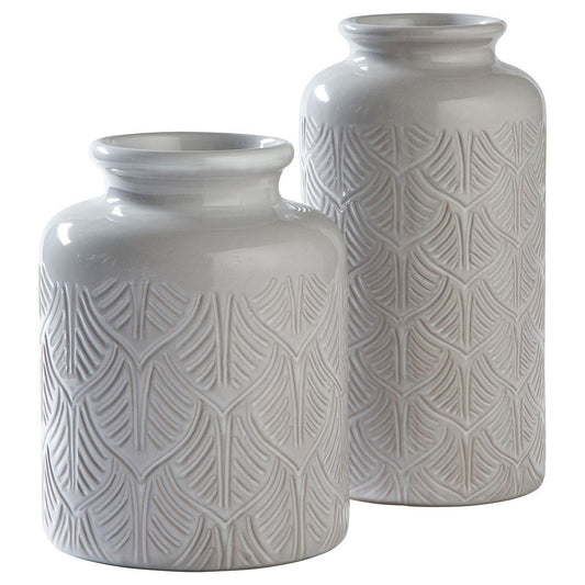 Edwinna - Gray - Vase Set (2/cn)