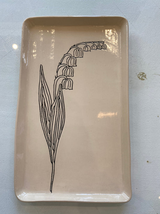 CSF Ceramics Tray: Lily of the Valley