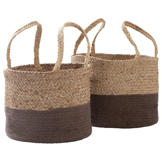 Parrish - Natural/charcoal - Basket Set (2/cn)