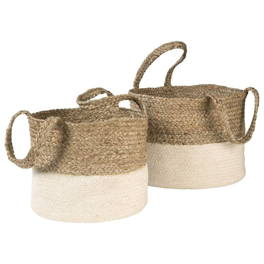 Parrish - Natural/white - Basket Set (2/cn)