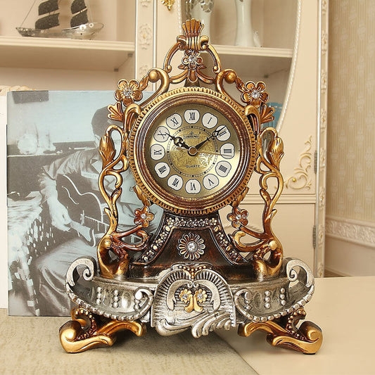 Victorian Style Decorative Quartz Desk Clock