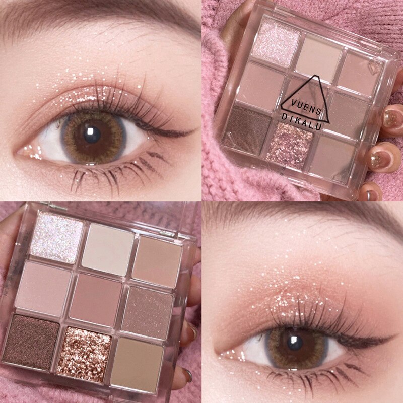 Sweet Party Eyeshadow Pallet Neon Makeup Palette 15 Shimmer Glitter Matte Shades Matellic Nude Blendable Pigment