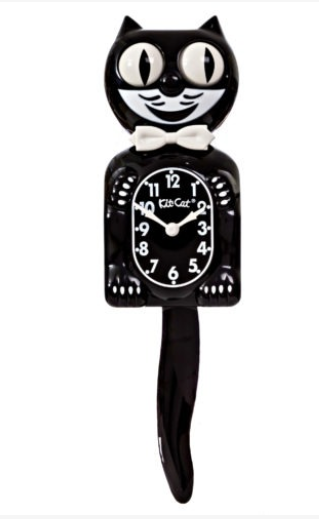 Black Classic  Kit-Cat Klock
