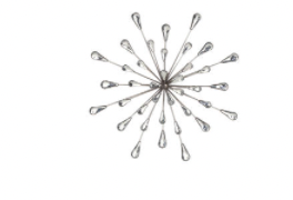 Silver Starburst Wall Art  ( Medium )