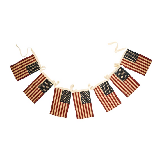 Primitive Flag Garland  ( Large )