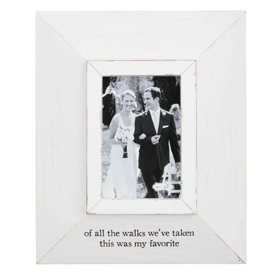 Favorite Walk Wooden Picture Frame 4x6