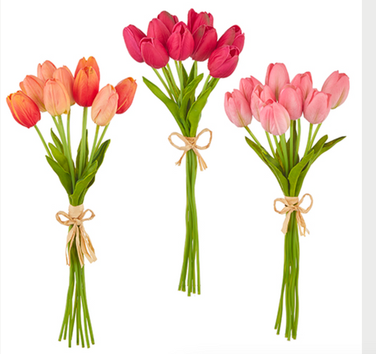 15" Real Touch Tulip Bundle. E24