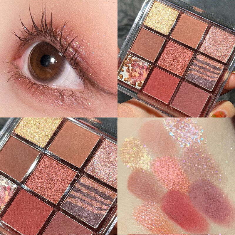 Sweet Party Eyeshadow Pallet Neon Makeup Palette 15 Shimmer Glitter Matte Shades Matellic Nude Blendable Pigment