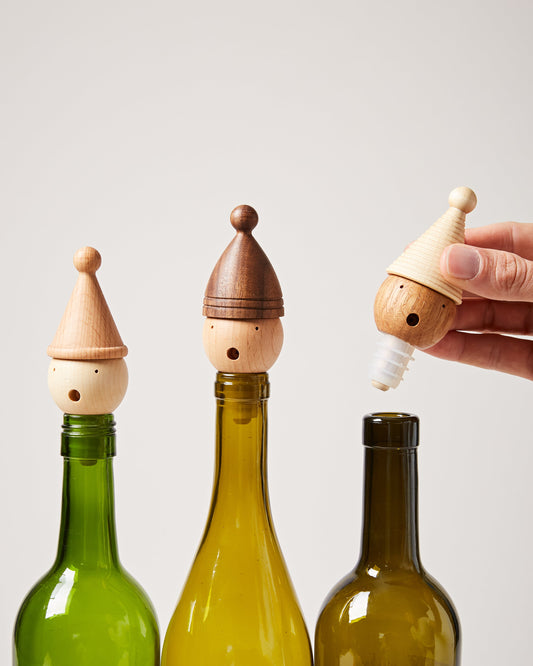 Wine Stoppers in wine bottles
