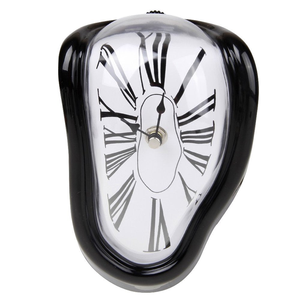 Retro Creative Twist Clock Home Decoration Clock Silent Bedroom Bedside Clock