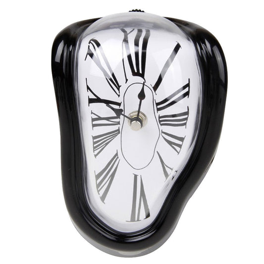 Retro Creative Twist Clock Home Decoration Clock Silent Bedroom Bedside Clock