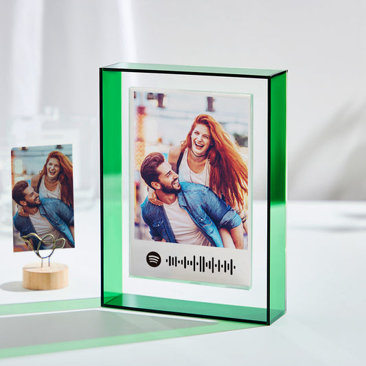 Custom Scannable Spotify Code Ornaments Colored Border Acrylic Gifts