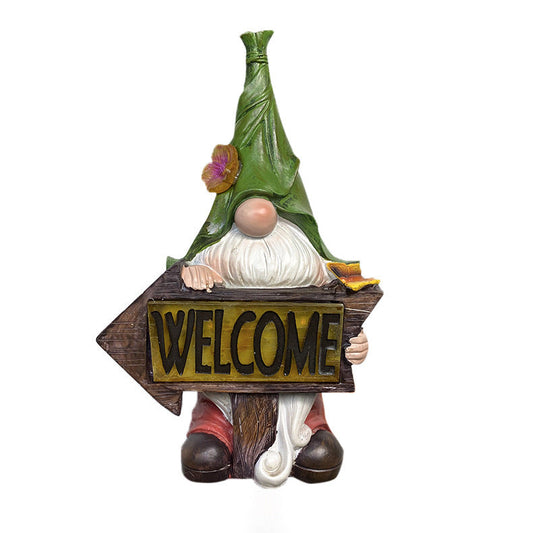 Creative Outdoor Solar Decorative Lamp Garden Crafts Resin Statue Ornaments GArden Decor
