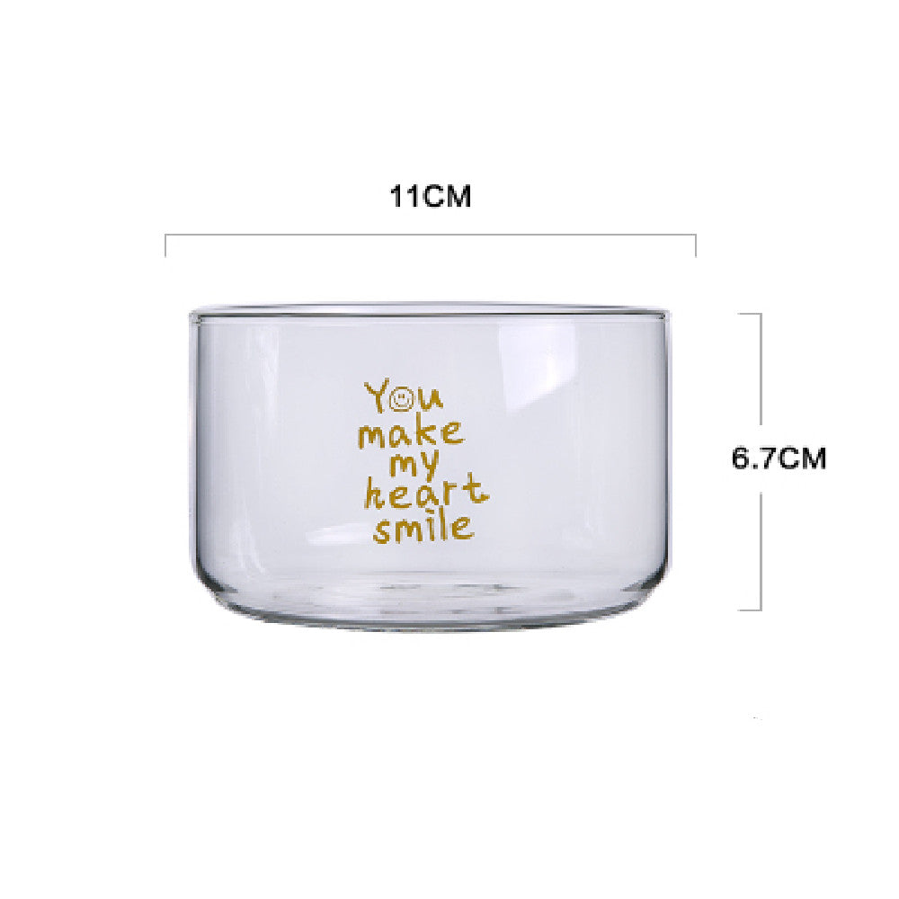 Transparent Stackable Glass Salad Bowl